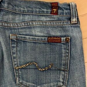 Bootcut Seven jeans bling pockets